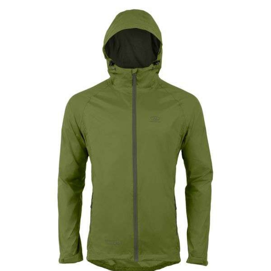 Jackets * | Discount Highlander Rain Jacket Stow And Go Olive