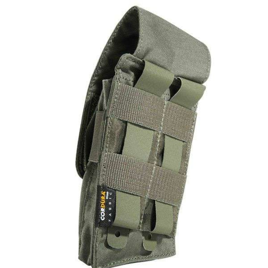 Equipment * | Best-Selling Tasmanian Tiger 2 Sgl Mag Pouch Mp5 Mkii Irr Stone Gray Olive