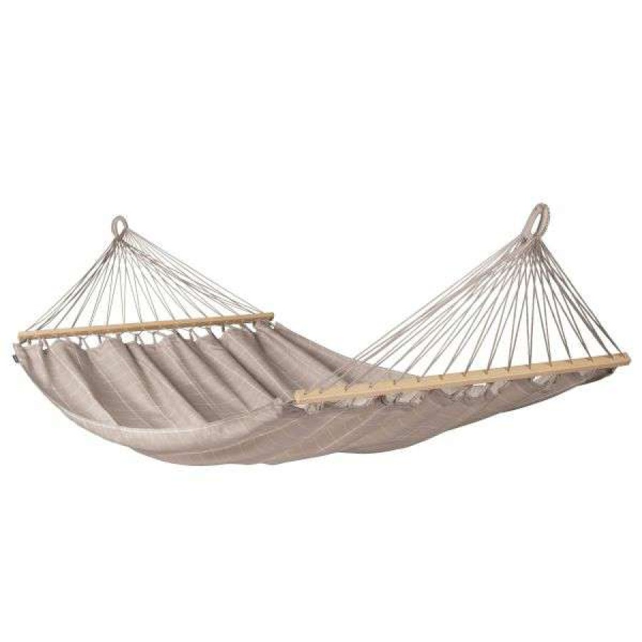 Camping * | La Siesta Double Bar Hammock Outdoor Alisio Almond Discounts