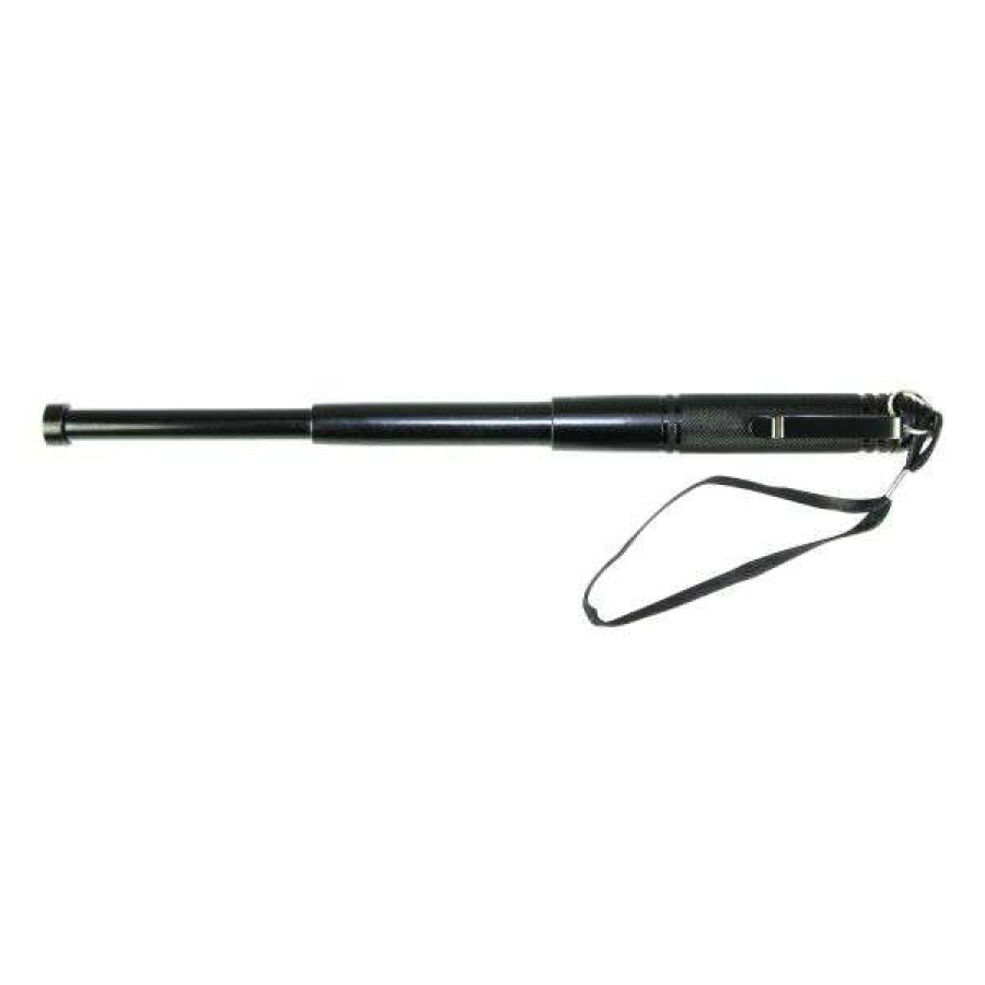 Equipment * | Telescopic Baton 13 With Clip Black Kh Security Closeout Sale