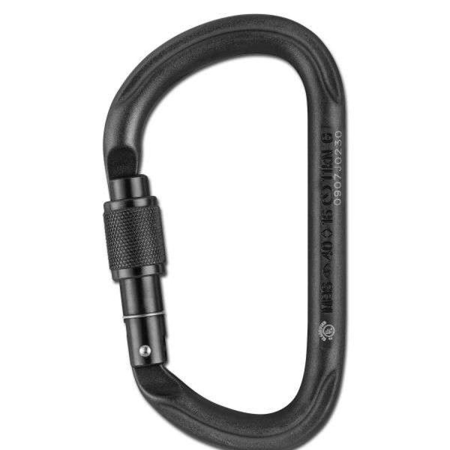 Equipment * | Carabiner Petzl Vulcan Screw Lock Black Best Quality