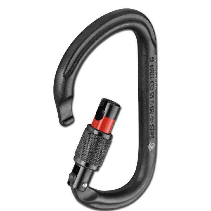 Equipment * | Carabiner Petzl Vulcan Screw Lock Black Best Quality