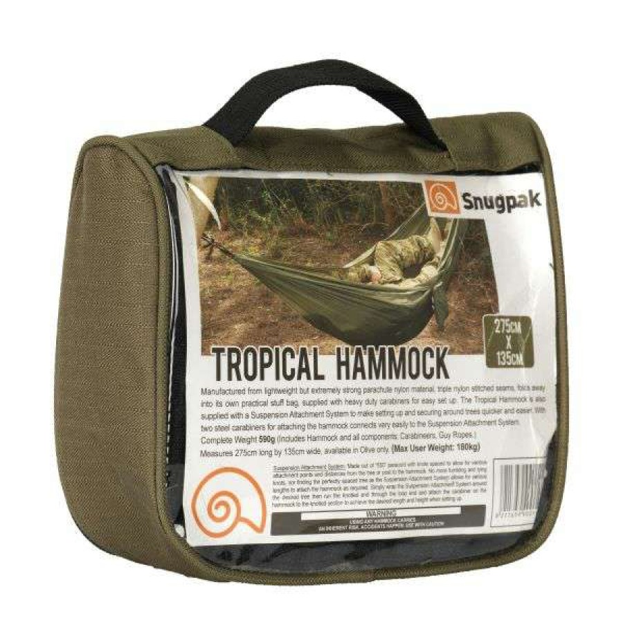 Camping * | Snugpak Hammock Tropical Olive Fashionable