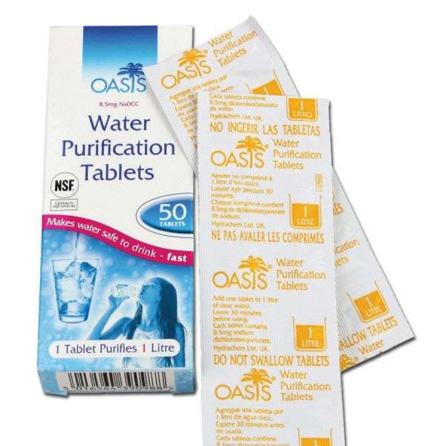 Camping * | 100% Guarantee Highlander Aquaclear Water Purification Tablets 50-Pieces