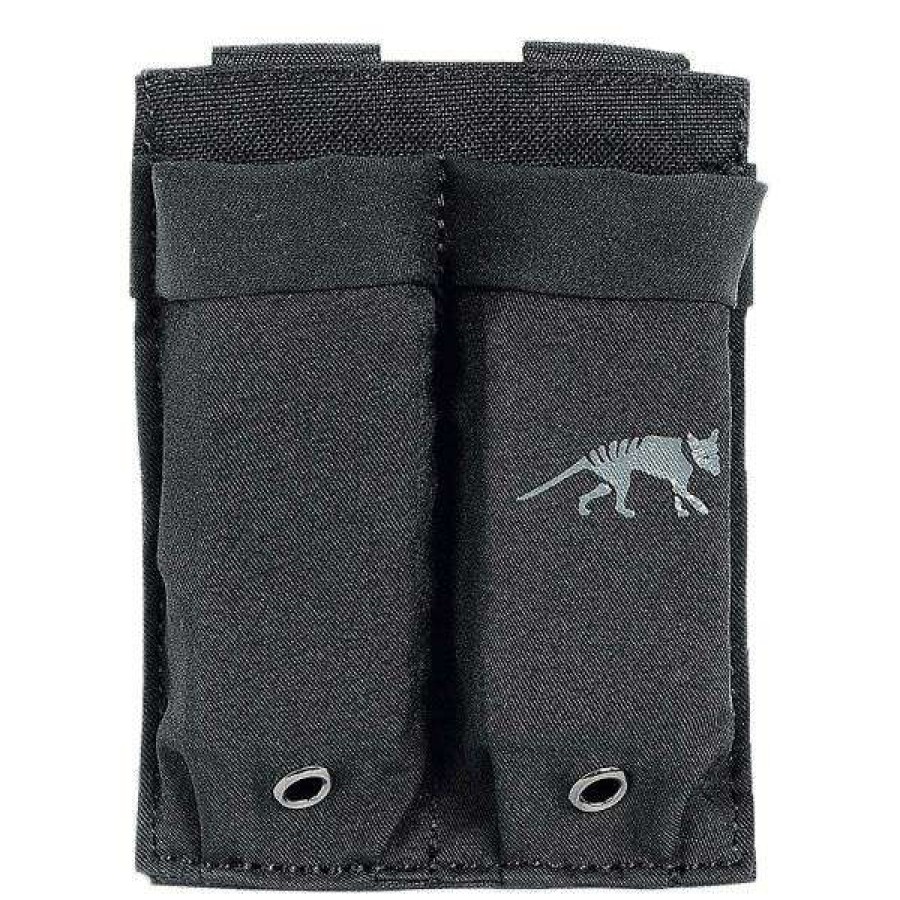 Equipment * | Best Price Tasmanian Tiger Pistol Dbl Mag Pouch Lp Black