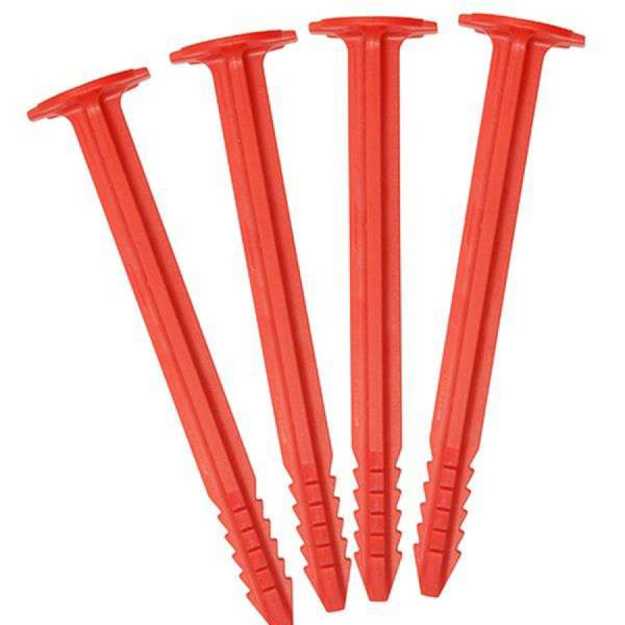 Camping * | Swiss Piranha Tent Stake Set 4 Peg Rt150 Red Online Discount