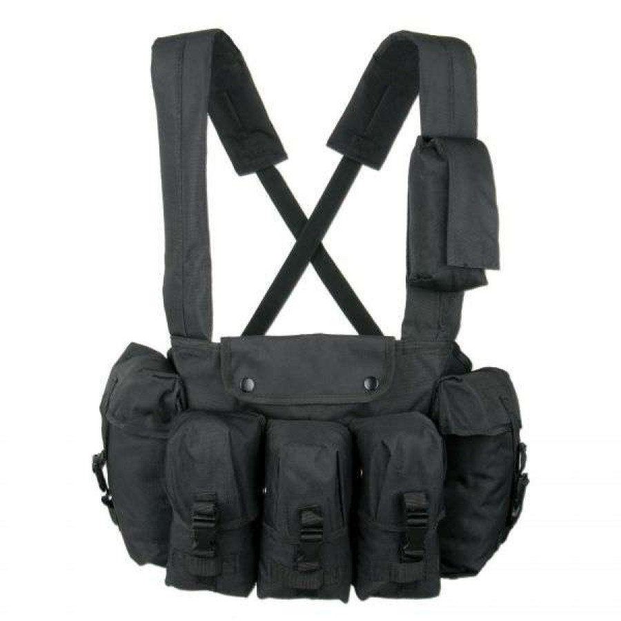 Equipment * | Latest Mil-Tec Chest Rig Black