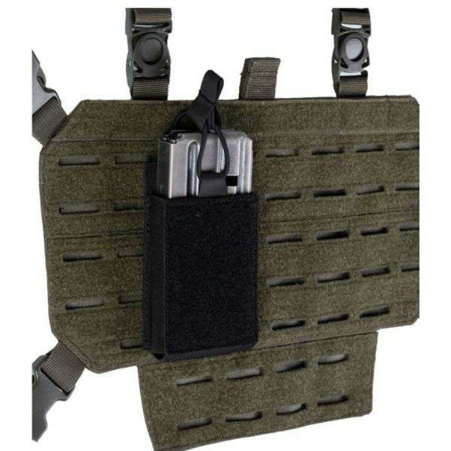 Equipment * | Featured Mil-Tec Single Magazine Pouch With Velcro Backing Black