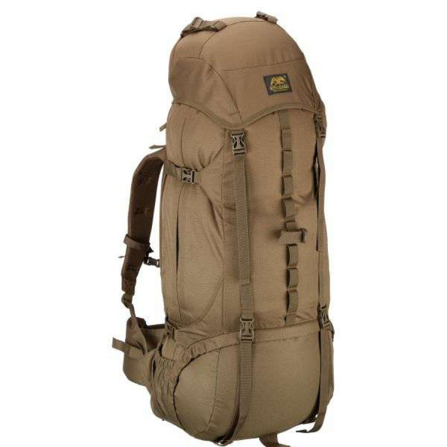 Backpacks * | Super Trekking Backpack Essl Ru100 100 Liter Olive Cut Price