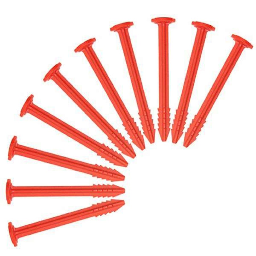 Camping * | Swiss Piranha Tent Stake Set 10 Peg Rt90 Red Best Quality