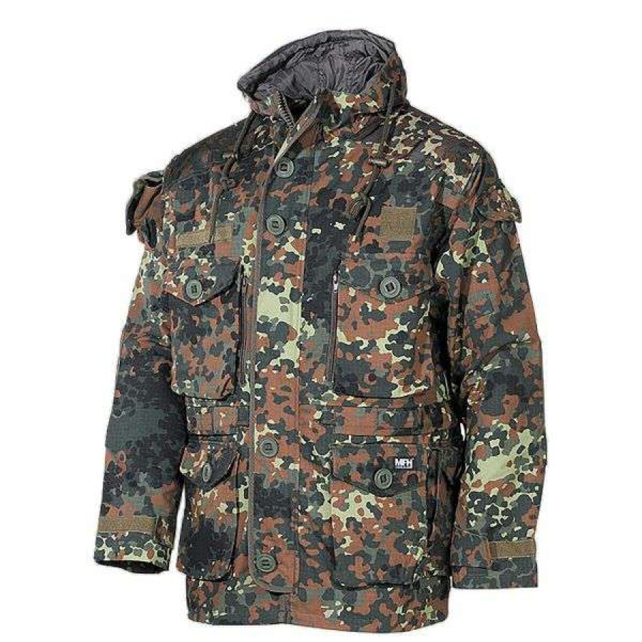 Jackets * | Commando Jacket Mfh Smock Rip Stop Flecktarn Mfh-Defence Closeout Sale