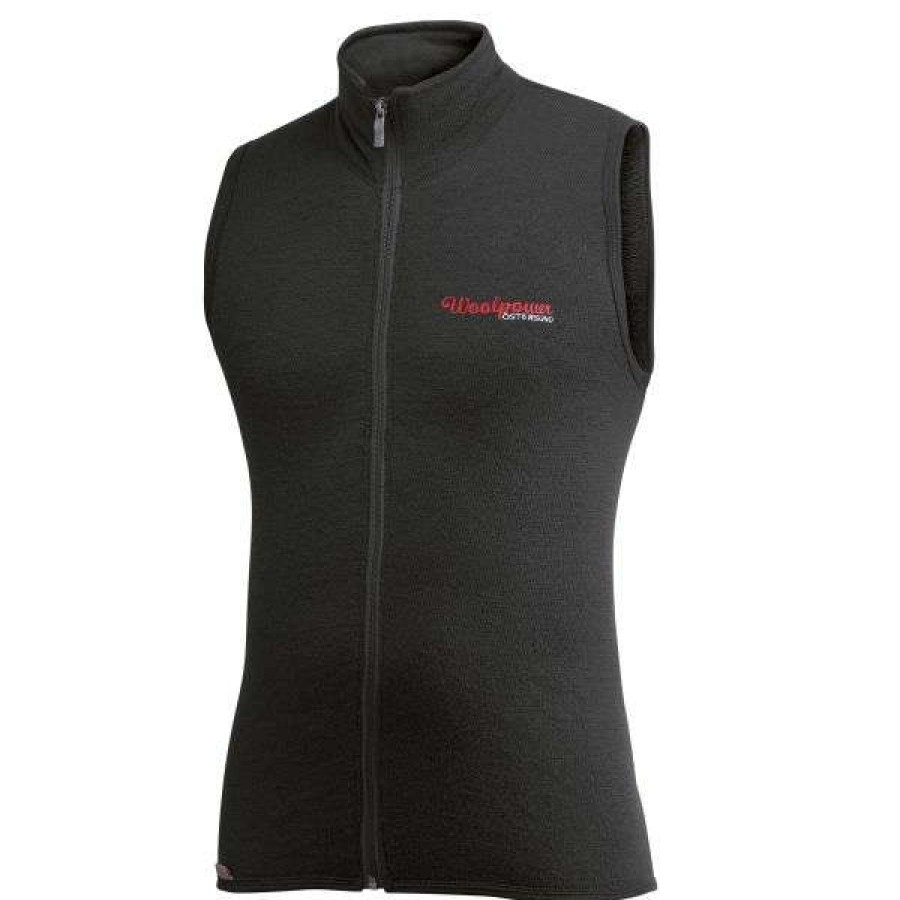 Jackets * | Woolpower Vest 400 Black Discount Store