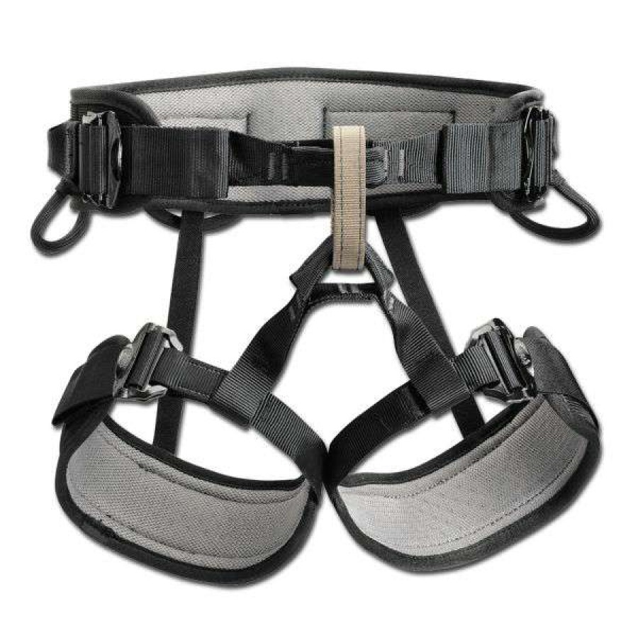 Equipment * | Petzl Seat Harness Falcon Mountain 2 Black/Gray Outlet