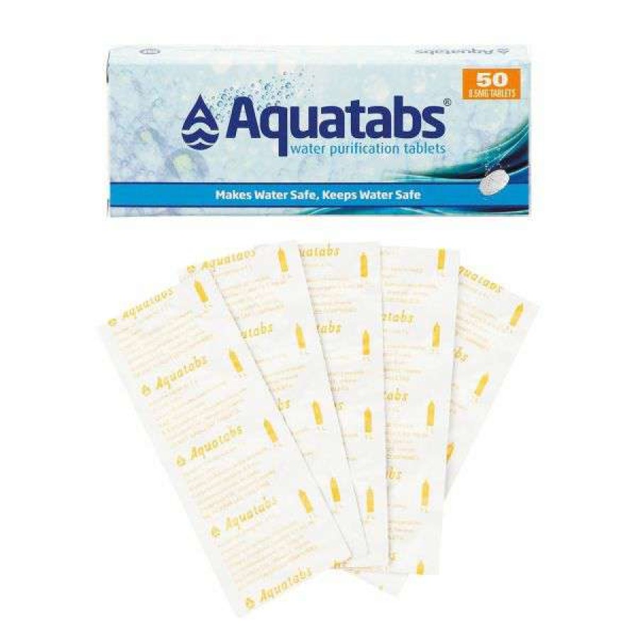 Camping * | Closeout Sale Mfh Medentech Water Purification Tablets Aquatabs 50 Tablets