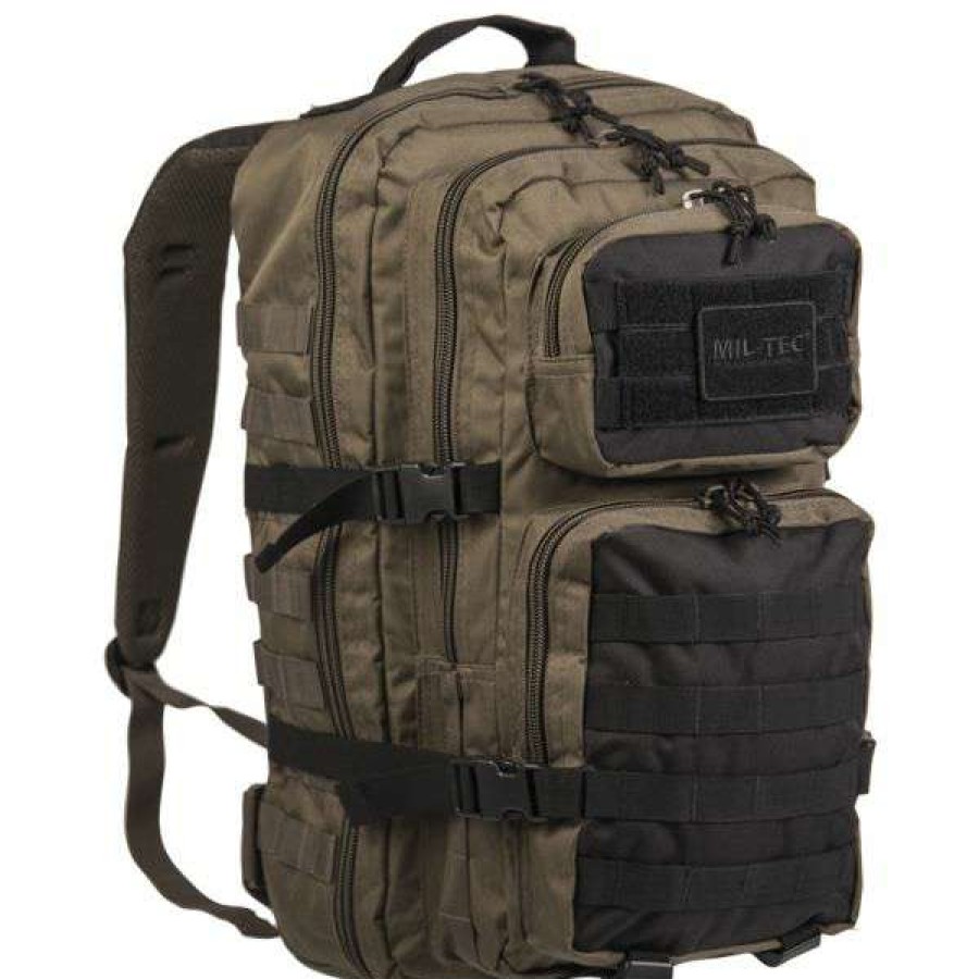 Backpacks * | Sale Online Mil-Tec Backpack Us Assault Pack Lg Ranger Green/Black