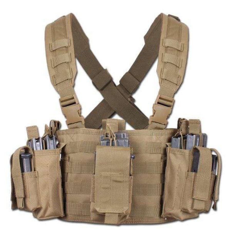 Equipment * | New Arrivals Chest Rig Rothco Operators Tactical Coyote