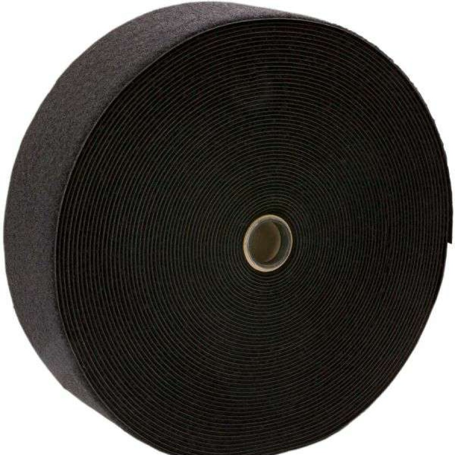 Camping * | Velcro Loop Band 100Mm Per Meter Black Unbekannt Cut Price