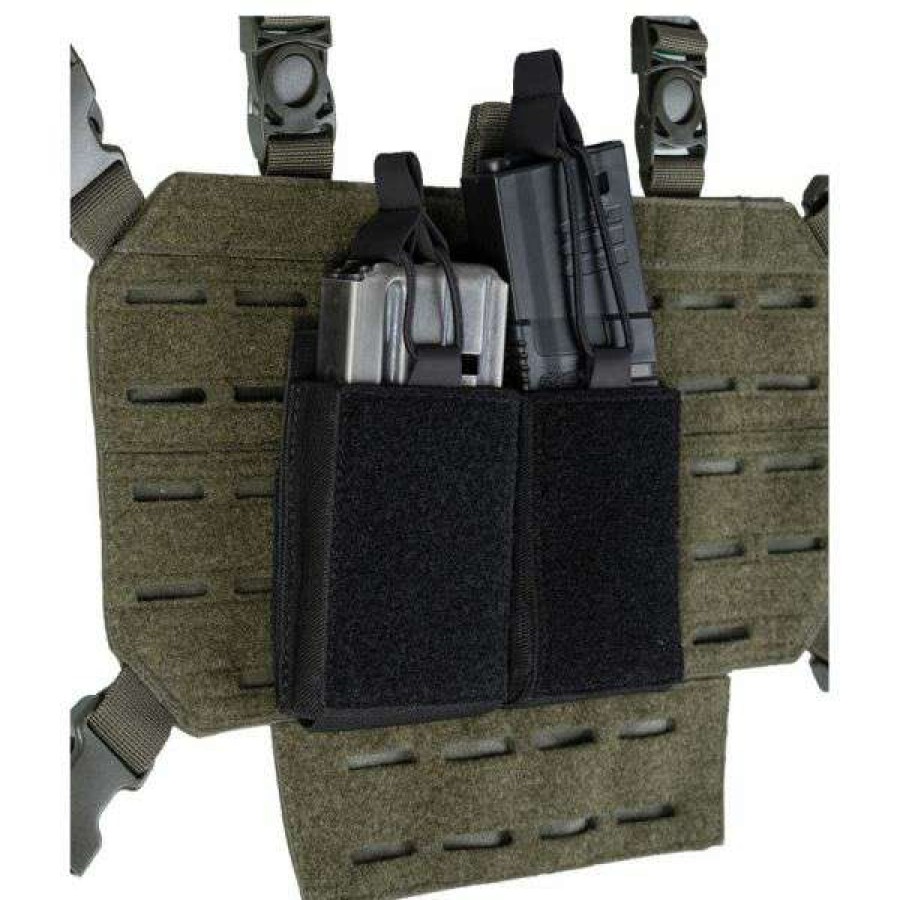 Equipment * | Excellent Mil-Tec Double Mag Pouch With Velcro Backing Black