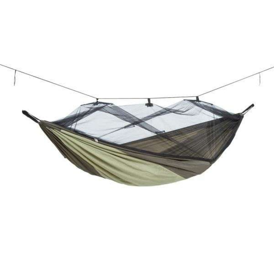 Camping * | Amazonas Hammock Mosquito Traveler Thermo Green Black Fashionable