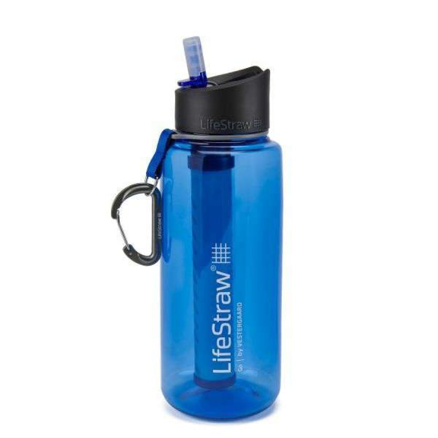 Camping * | Sale Online Lifestraw Go Water Bottle With Filter 2-Stage 1L Blue