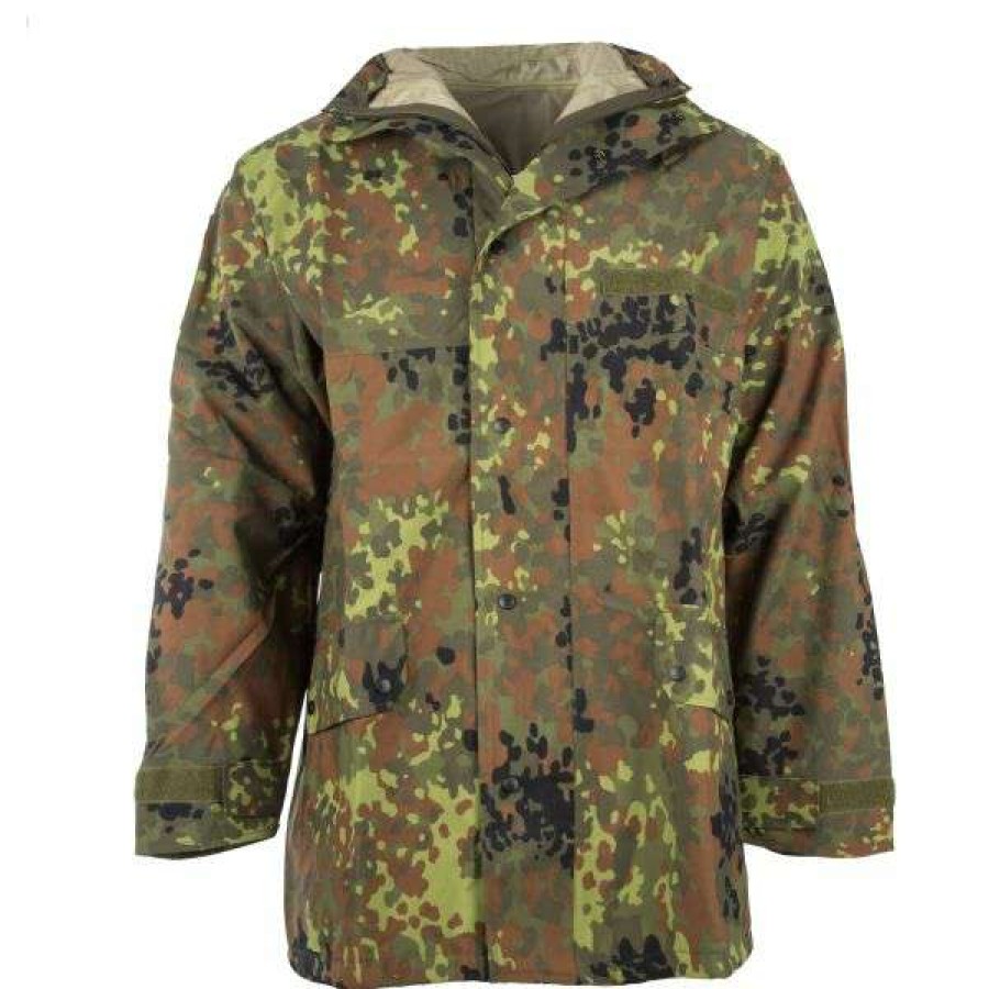 Jackets * | German Army Wet Weather Jacket Flecktarn New Mil-Tec Latest