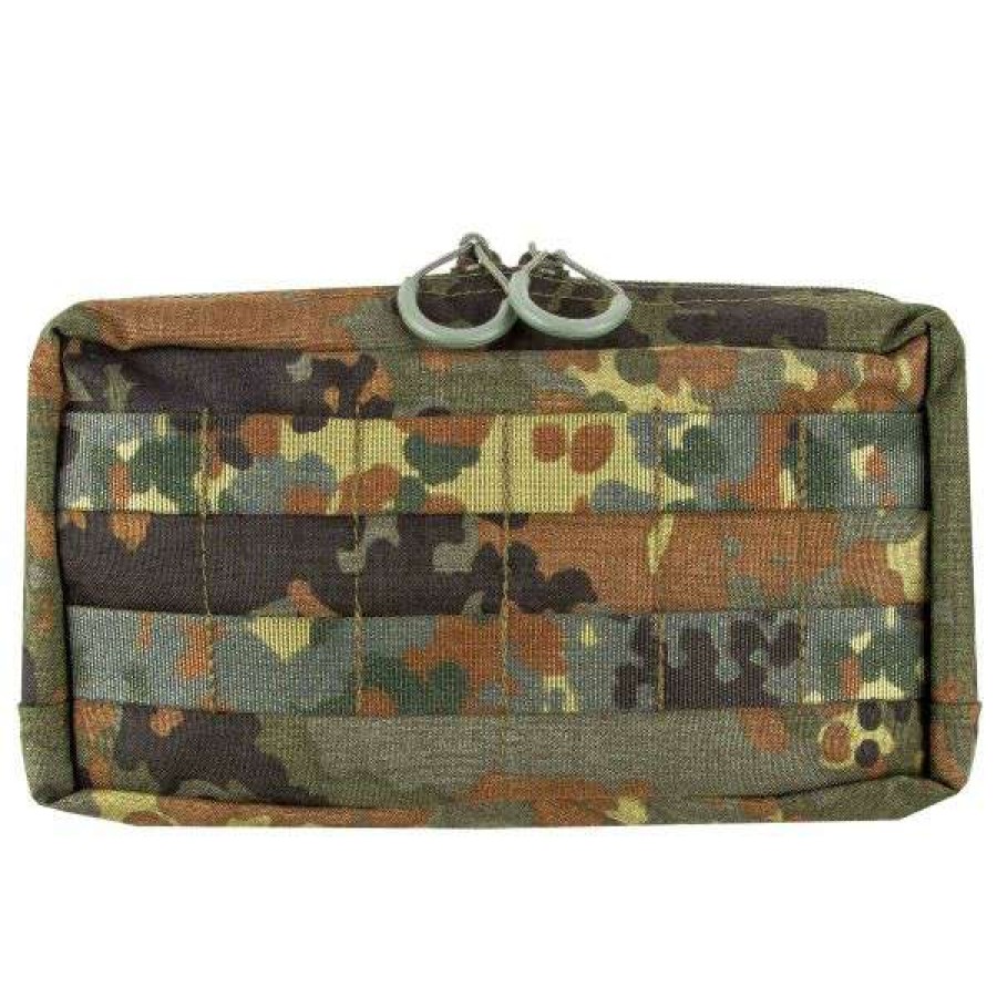 Equipment * | Popular Zentauron All-Purpose Pouch Horizontal Flecktarn