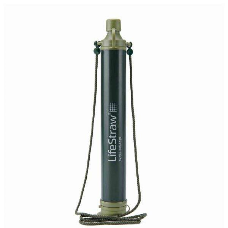 Camping * | Special Lifestraw Water Filter Personal Straw Olive