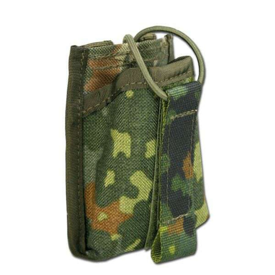 Equipment * | Popular Zentauron Radio Pouch Mini Flecktarn