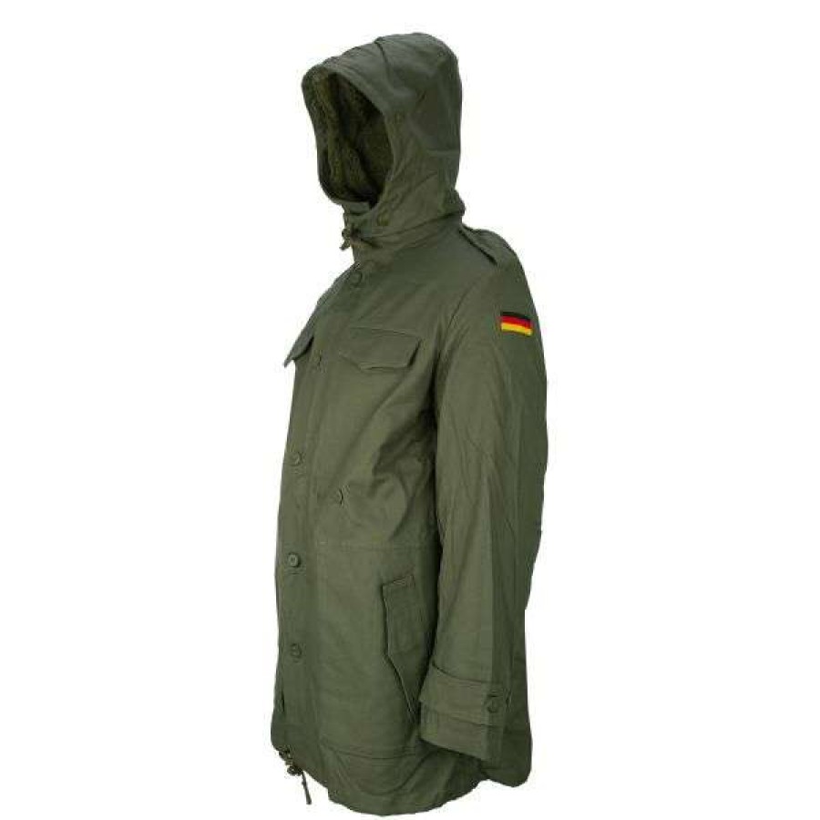 Jackets * | Classical Bundeswehr Original German Army Parka Reproduction Olive Green