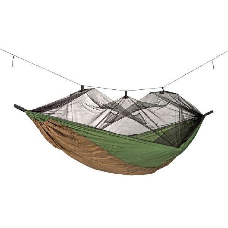 Camping * | Amazonas Adventure Mosquito Hammock Thermo Green Brown Discount Store