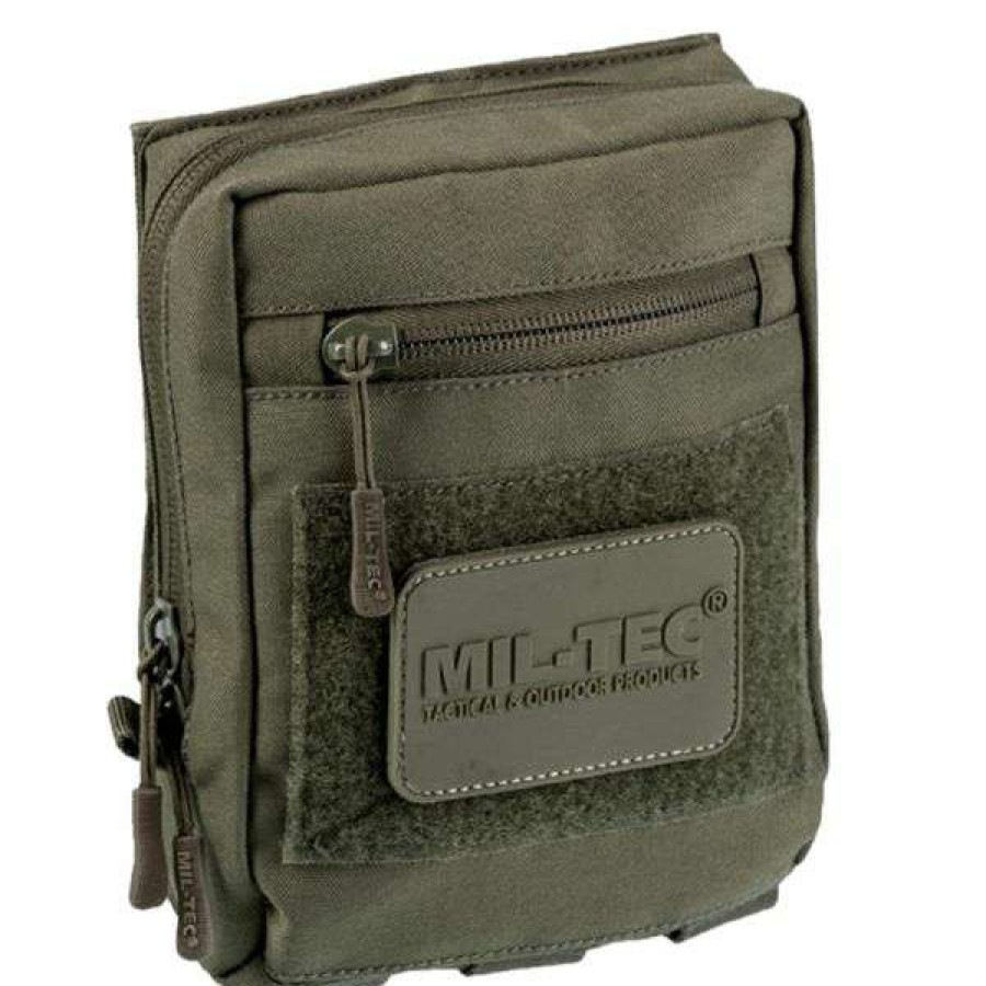 Equipment * | Promotion Mil-Tec Multipurpose Belt Pouch With Velcro Back Olive