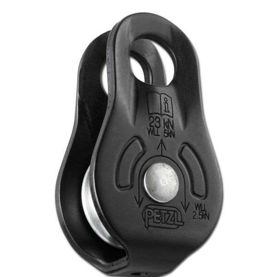 Equipment * | Pulley Petzl Fixe Black New Threads