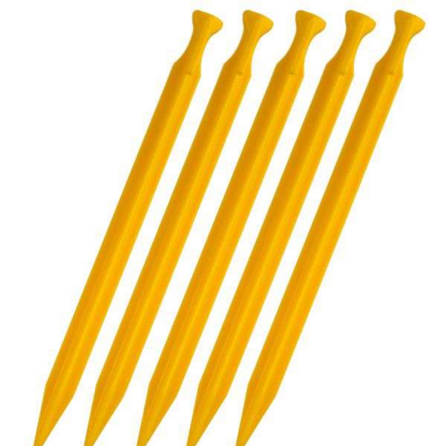 Camping * | Coghlans Abs Plastic Tent Stakes 30 Cm 6 Pack Yellow Exclusive Design