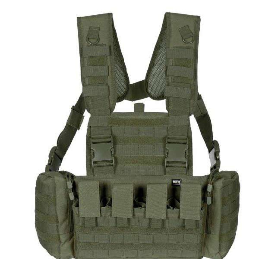 Equipment * | Reliable Quality Mfh Chest Rig Mission Olive