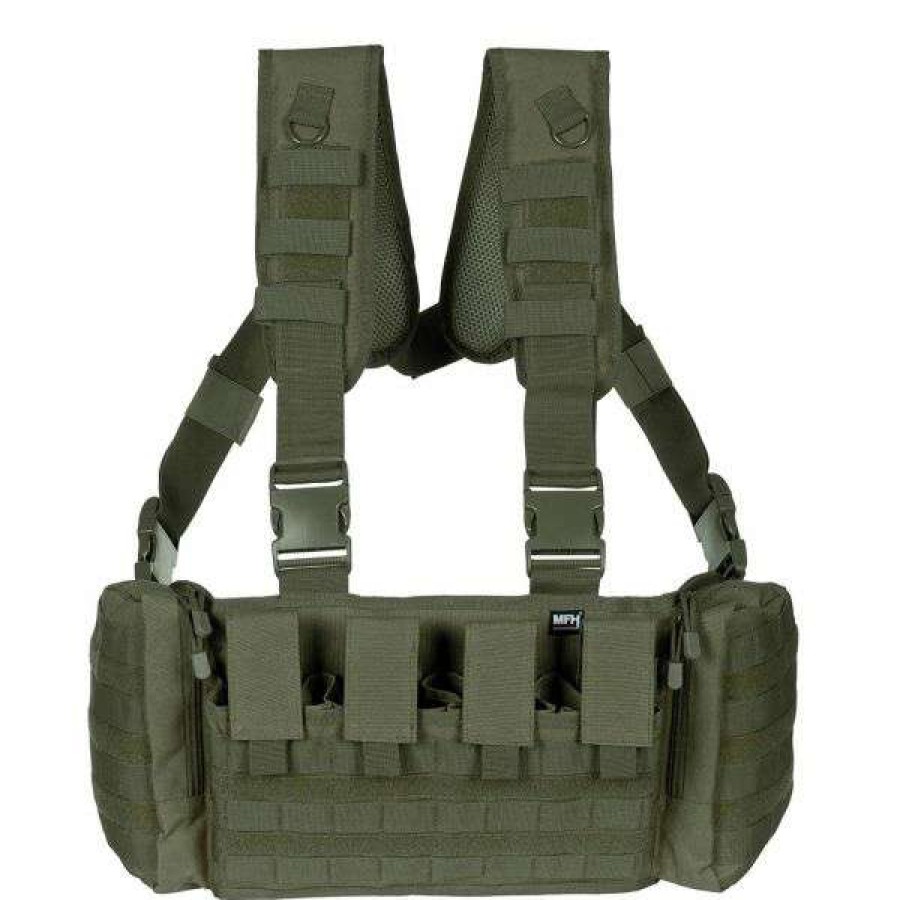 Equipment * | Reliable Quality Mfh Chest Rig Mission Olive