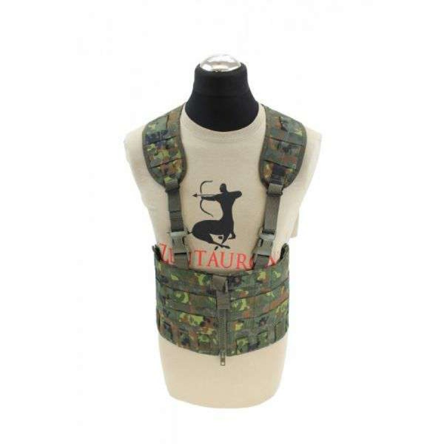 Equipment * | Discount Online Zentauron Chest Rig Modular Split Front Flecktarn