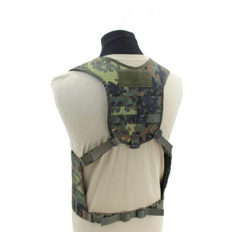 Equipment * | Discount Online Zentauron Chest Rig Modular Split Front Flecktarn