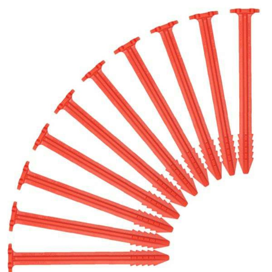 Camping * | Swiss Piranha Tent Stake Set 10 Peg Rt120 Red Fashion