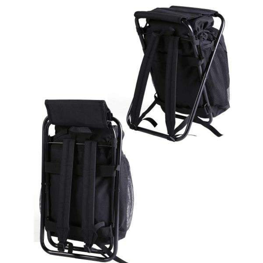 Backpacks * | Quick Delivery Mil-Tec Sit Backpack With Stool Black