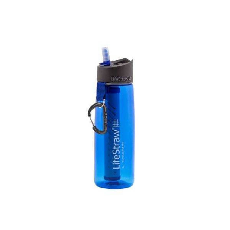 Camping * | Special Lifestraw Go Water Bottle With Filter 2-Stage 0.65 L Blue