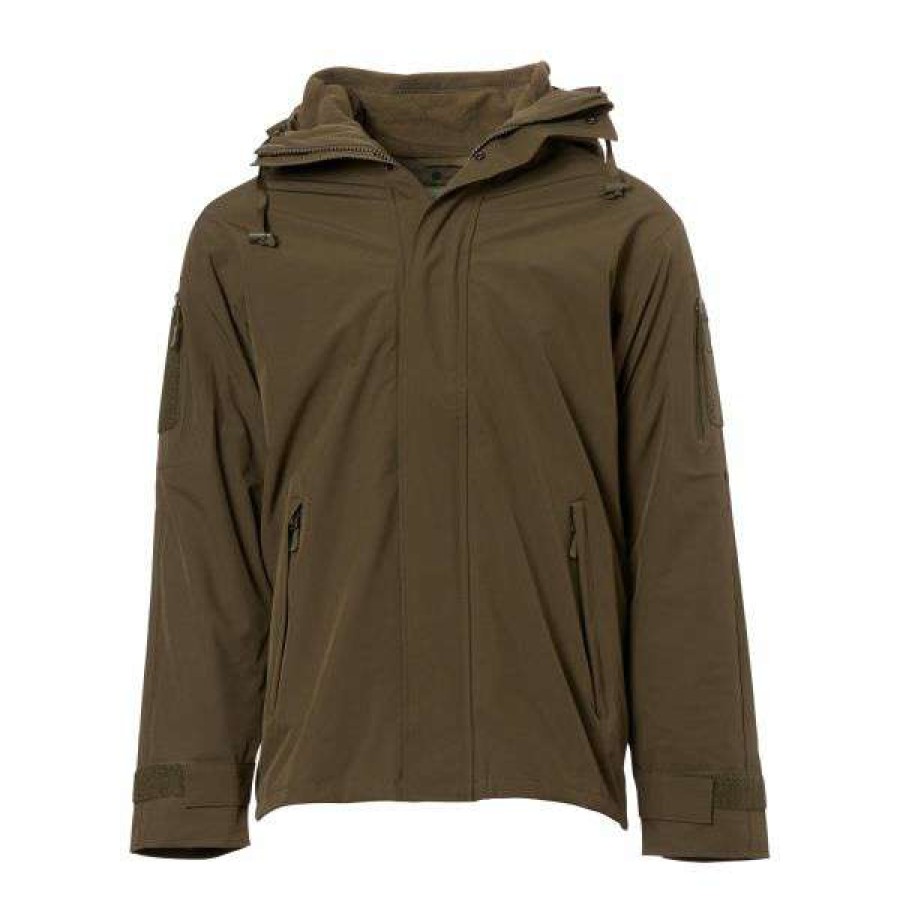 Jackets * | Premium Mil-Tec Wet Weather Jacket With Fleece Gen Ii Ranger Green