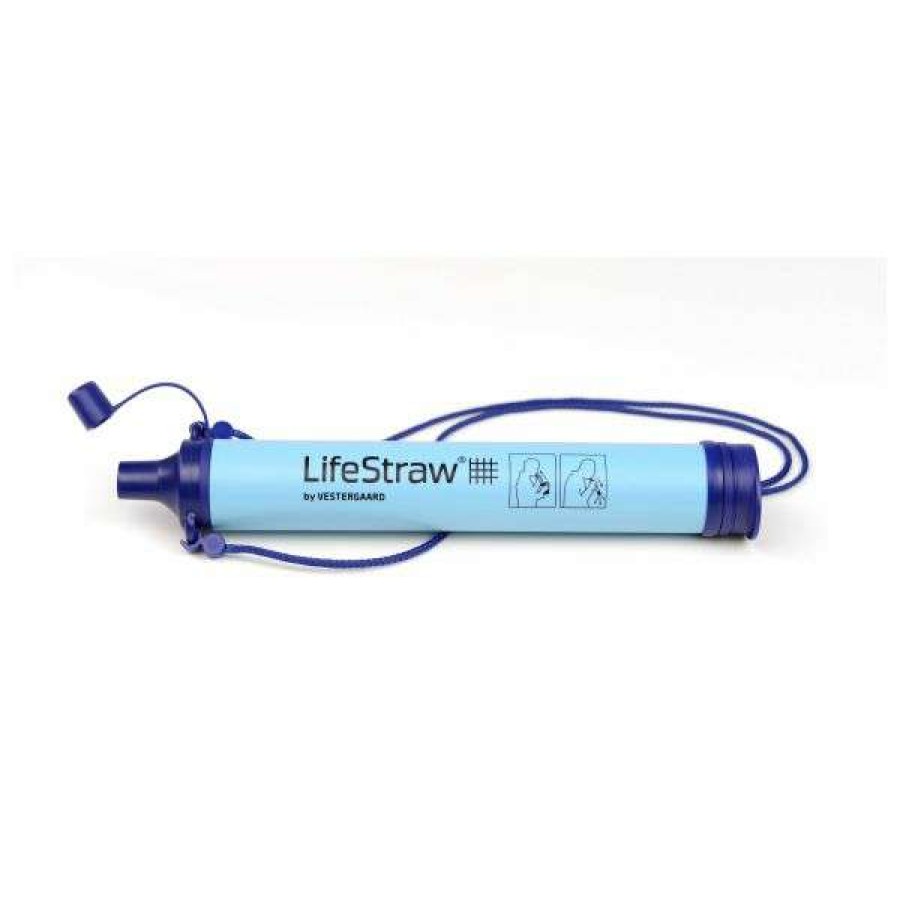 Camping * | Reliable Quality Lifestraw Water Filter Personal Straw Blue