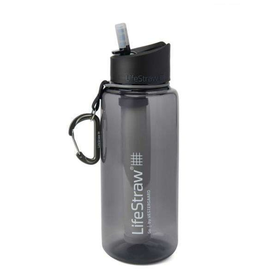 Camping * | Shop New Lifestraw Go Water Bottle With Filter 2-Stage 1L Gray