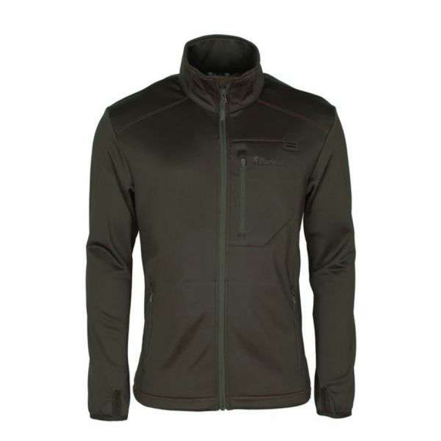 Jackets * | Lower Price Pinewood Fleece Jacket Frazer Dark Moss Green